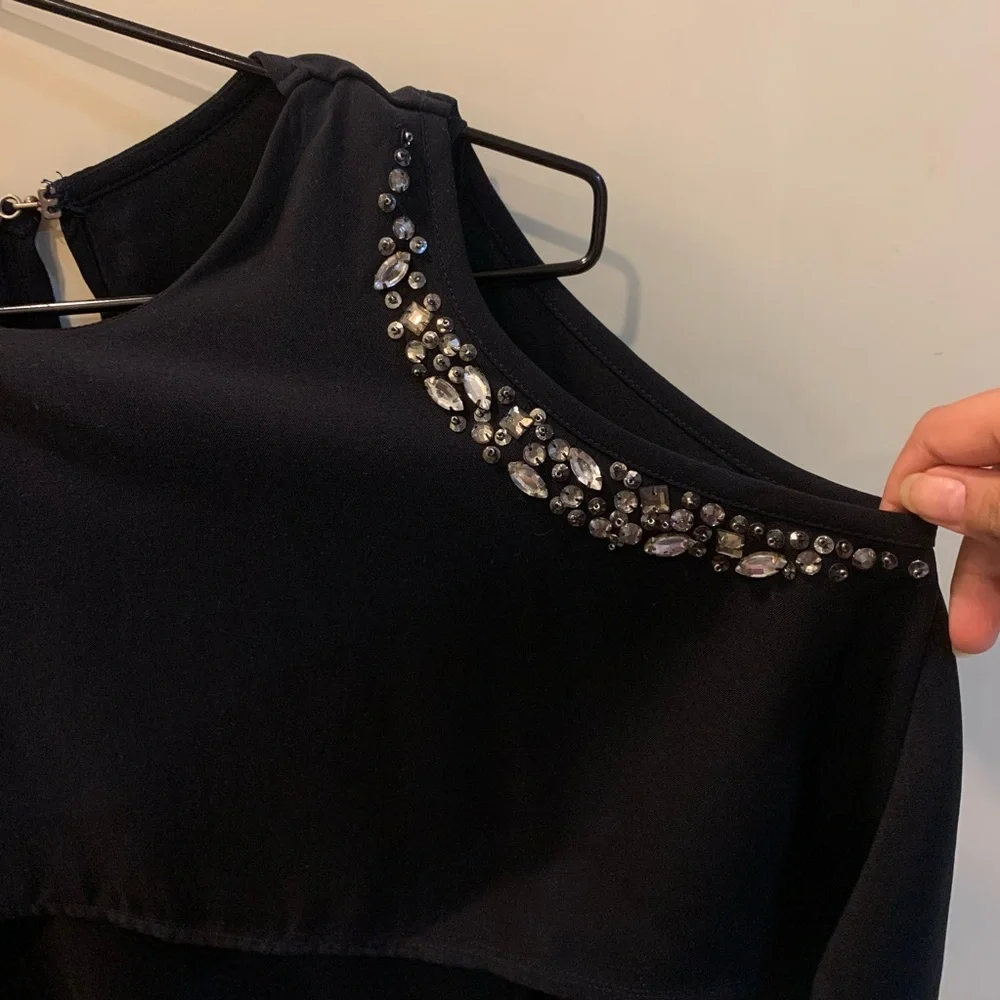 Kazo Black Embellished Dress - Picture 4 of 7